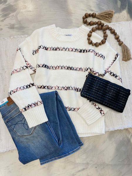 Ivory Path Connection Sweater