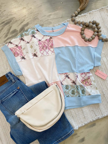 Floral Patchwork Tee