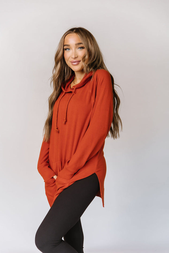 Ampersand Ave SideSlit Hoodie Blazing Autumn