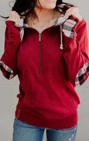 Ampersand Ave Plaid About You Burgundy
