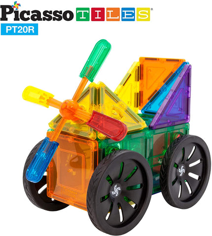 Picasso Tiles 20pc Windmill & Wheel