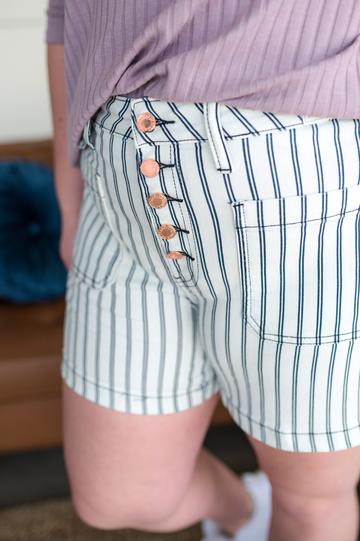 Judy Blue Stripe Shorts STEAL
