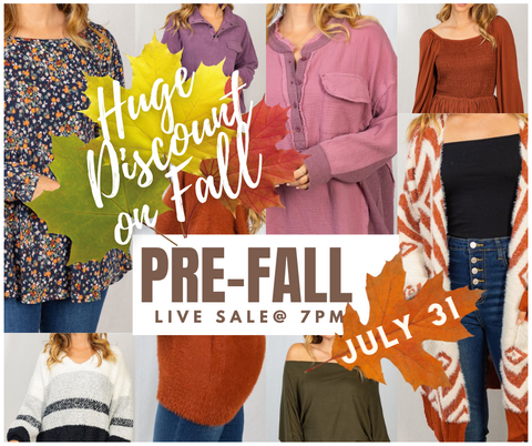 Pre-Fall LIVE Sale