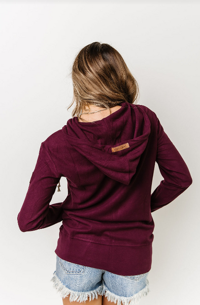 Ampersand Ave Performance Fleece Wine Full Zip