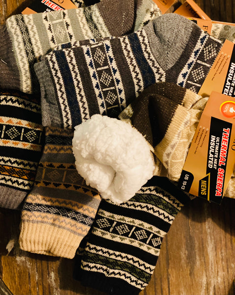 Mens Thermal Sherpa Socks