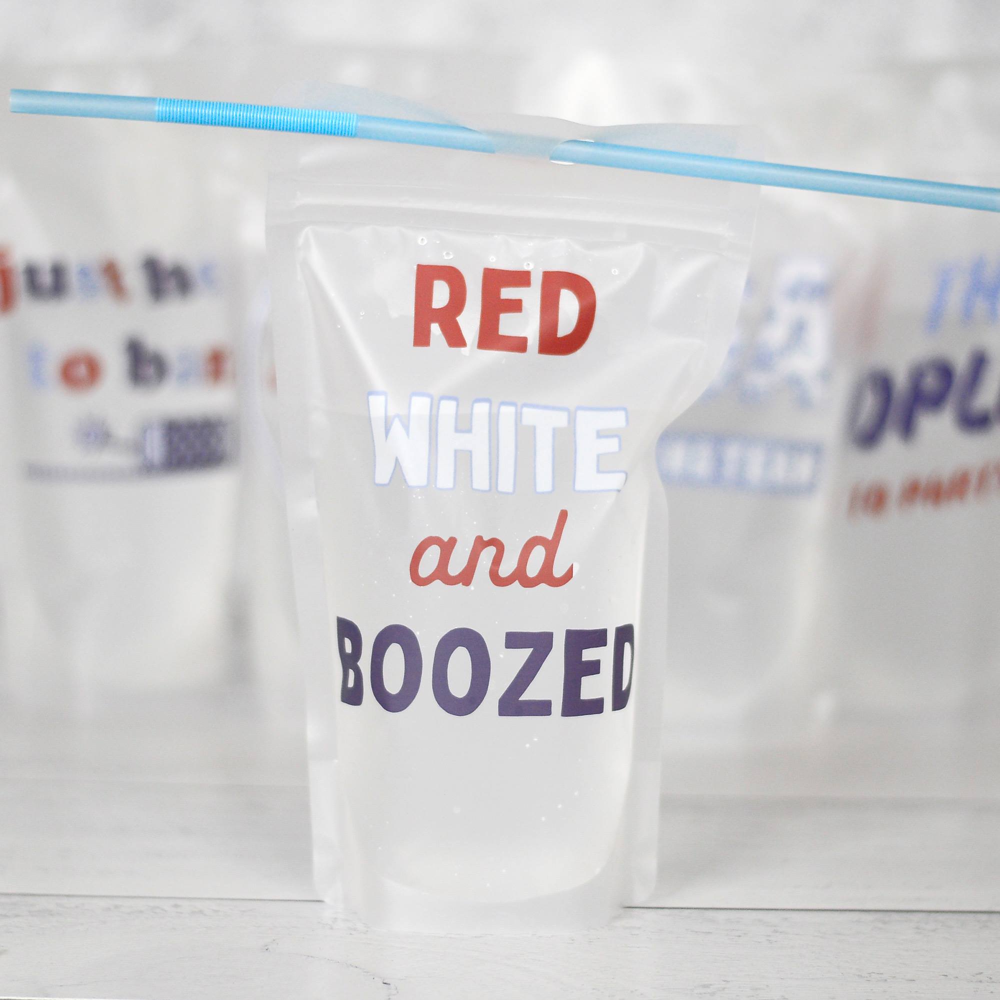 Adult Drink Pouches Patriotic