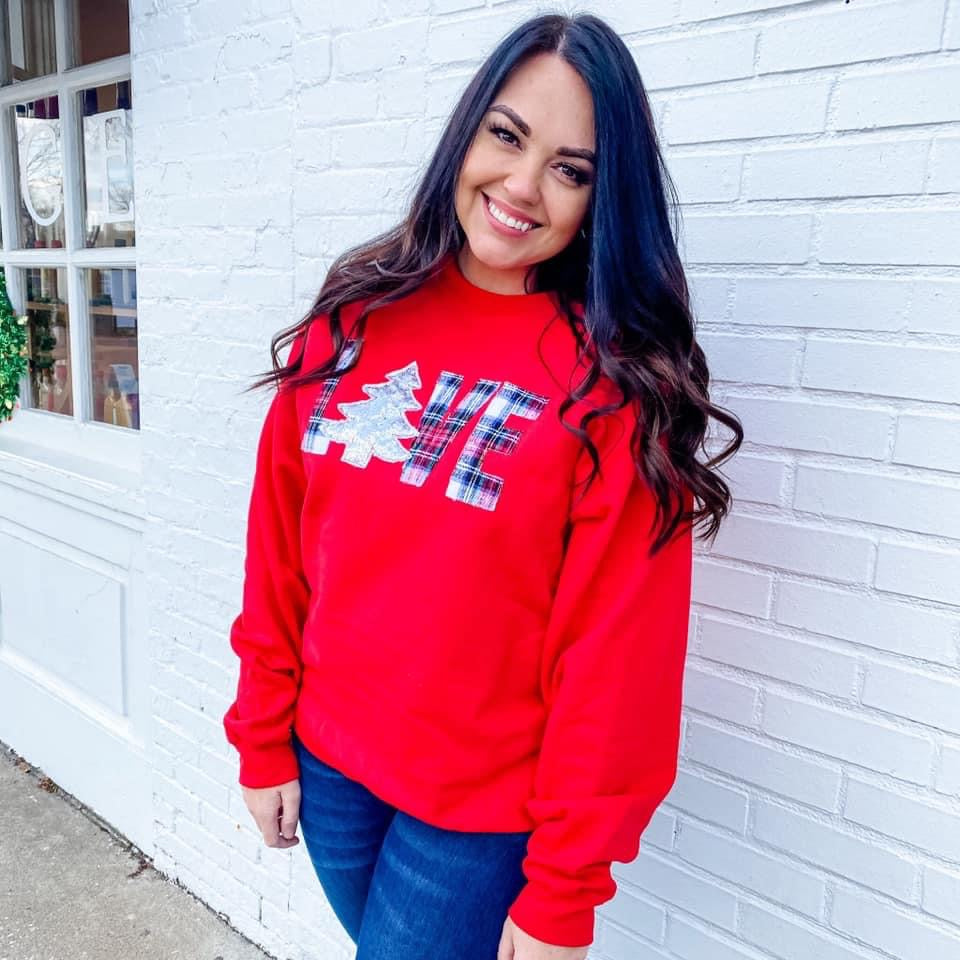 Hand Sewn Love Sweatshirt