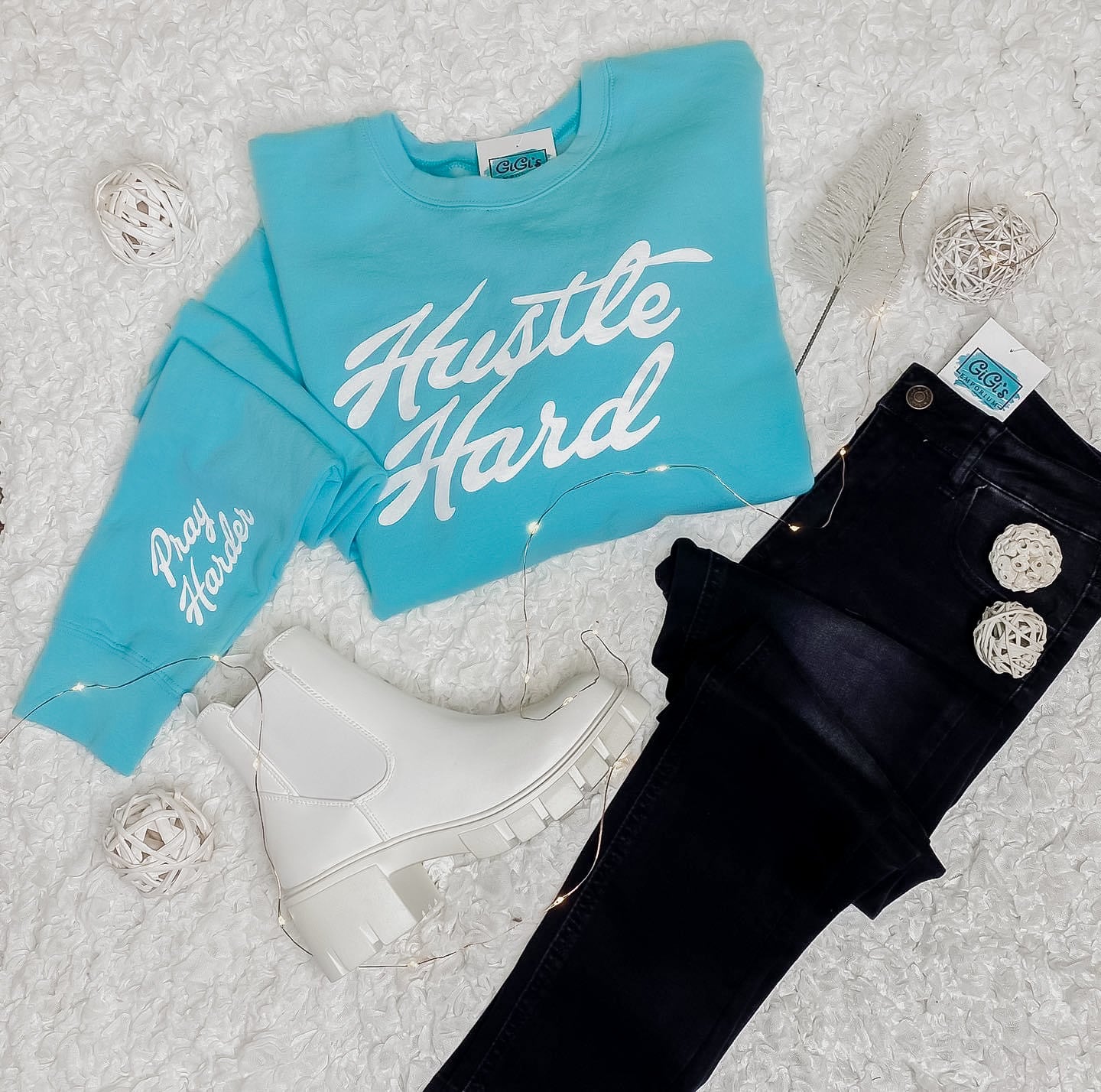 Hustle Hard Pray Harder Sweatshirt