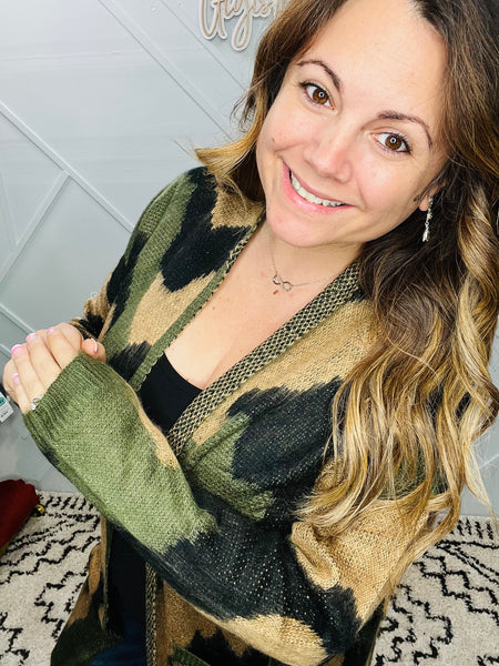 Camo Comfort Cardigan