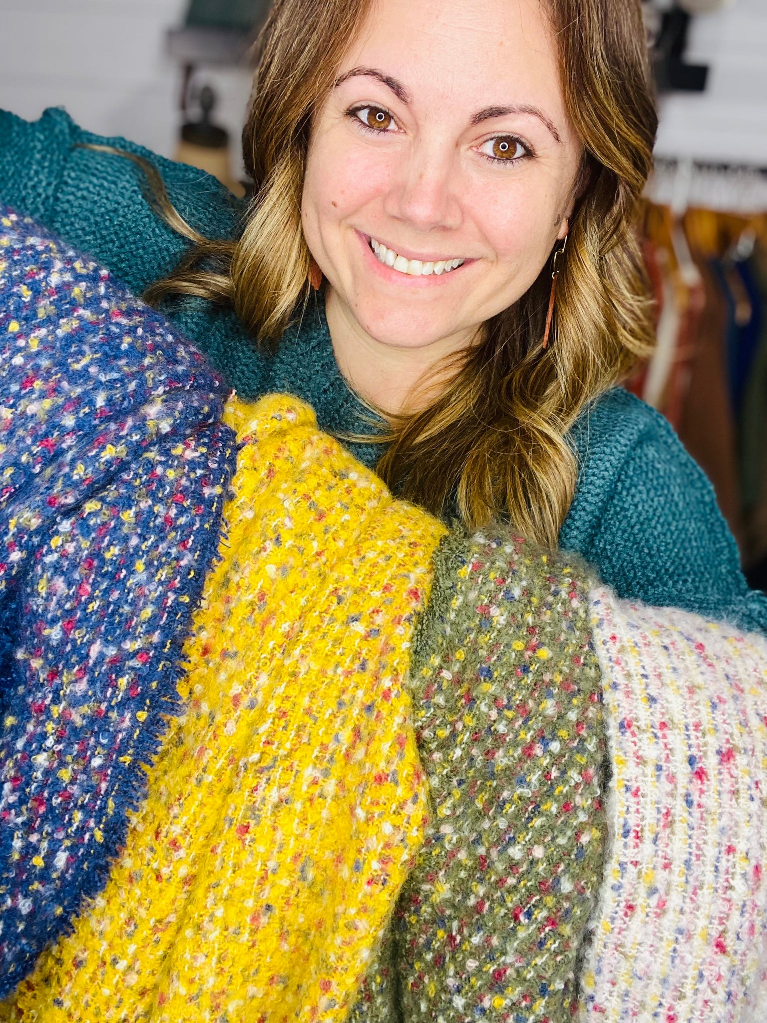 Speckled Scarves