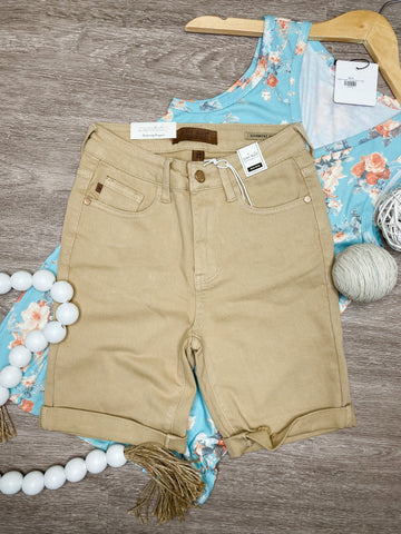 Judy Blue Khaki Bermuda