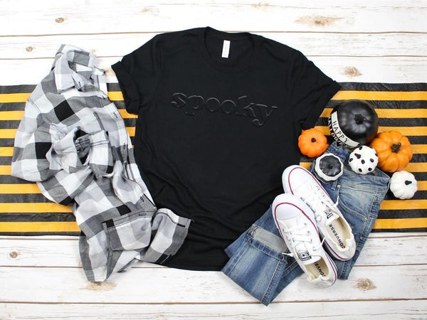 Spooky Puff Paint Tee