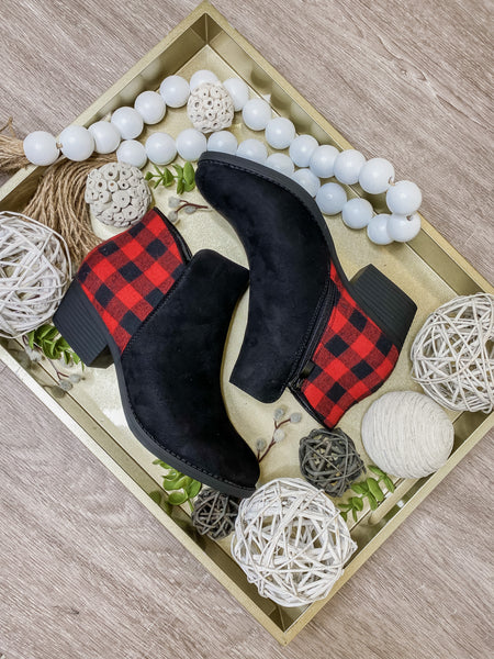 Buffalo Plaid Booties