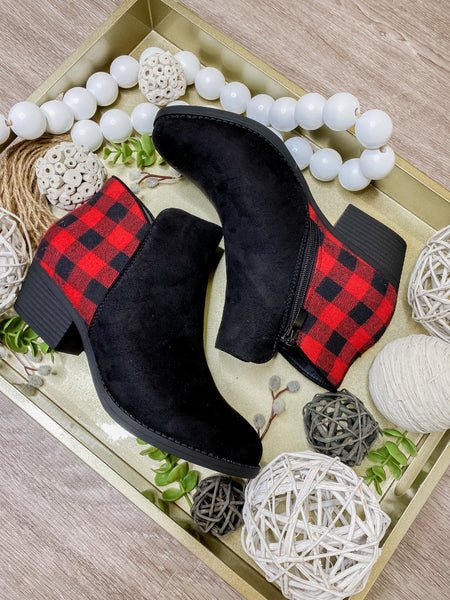 Buffalo Plaid Booties