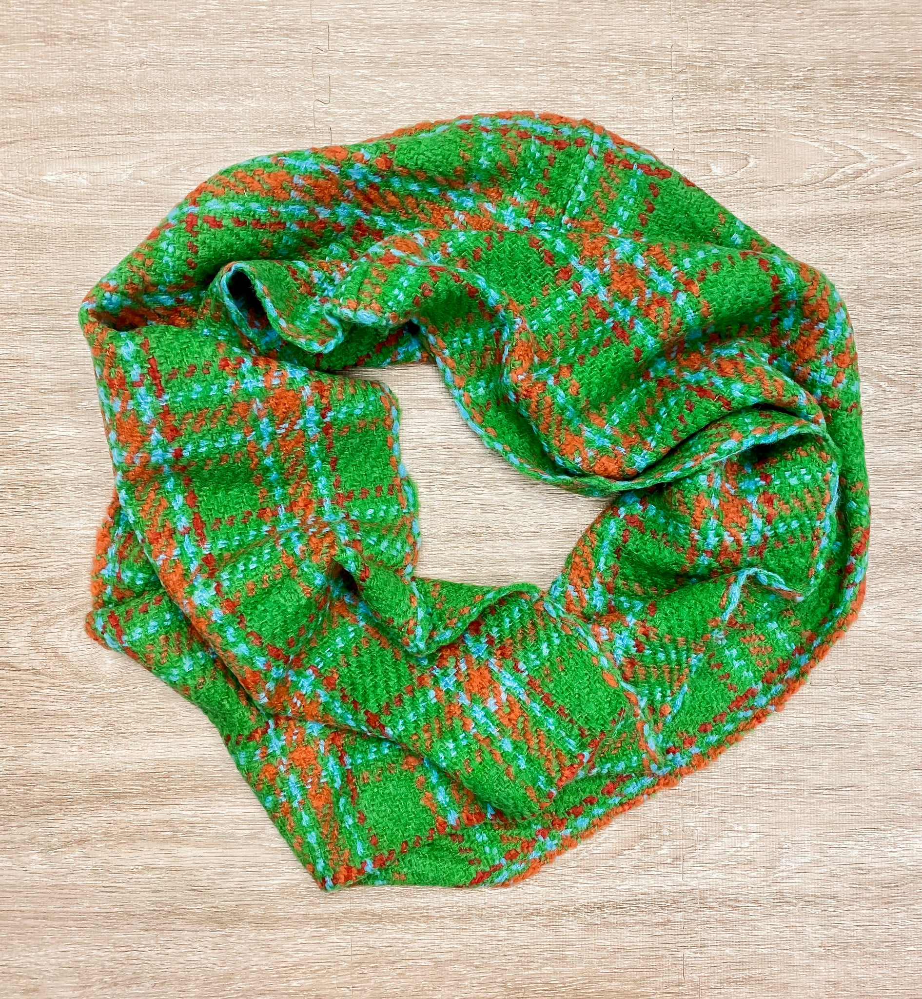 Green Plaid Scarf