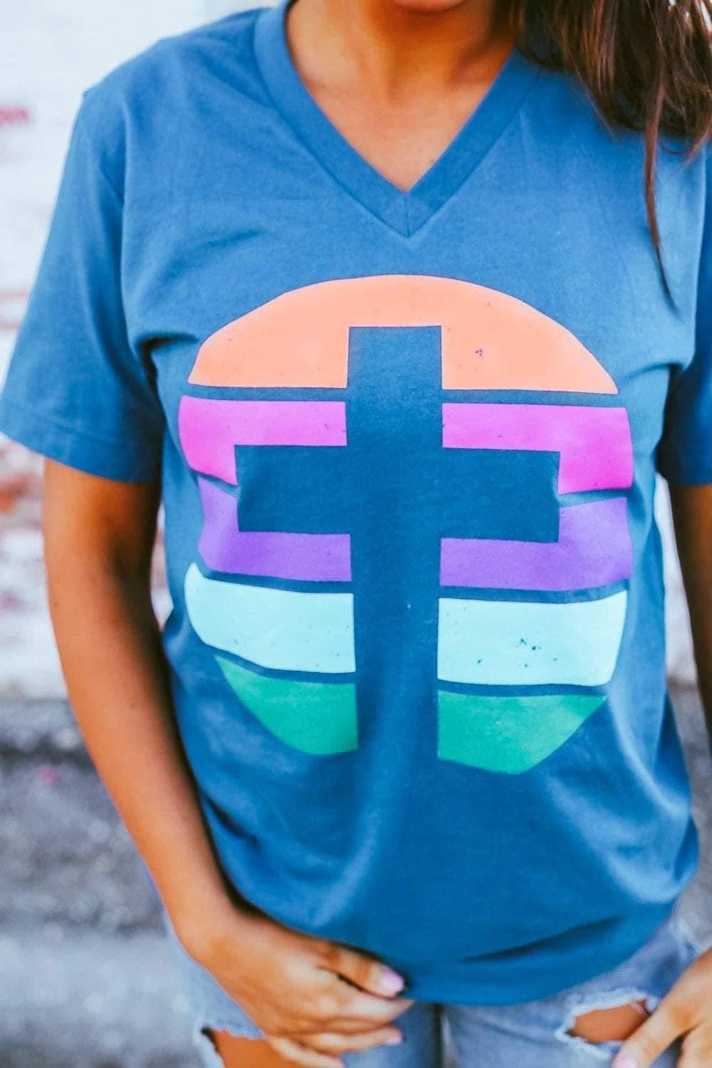 Cross Vneck