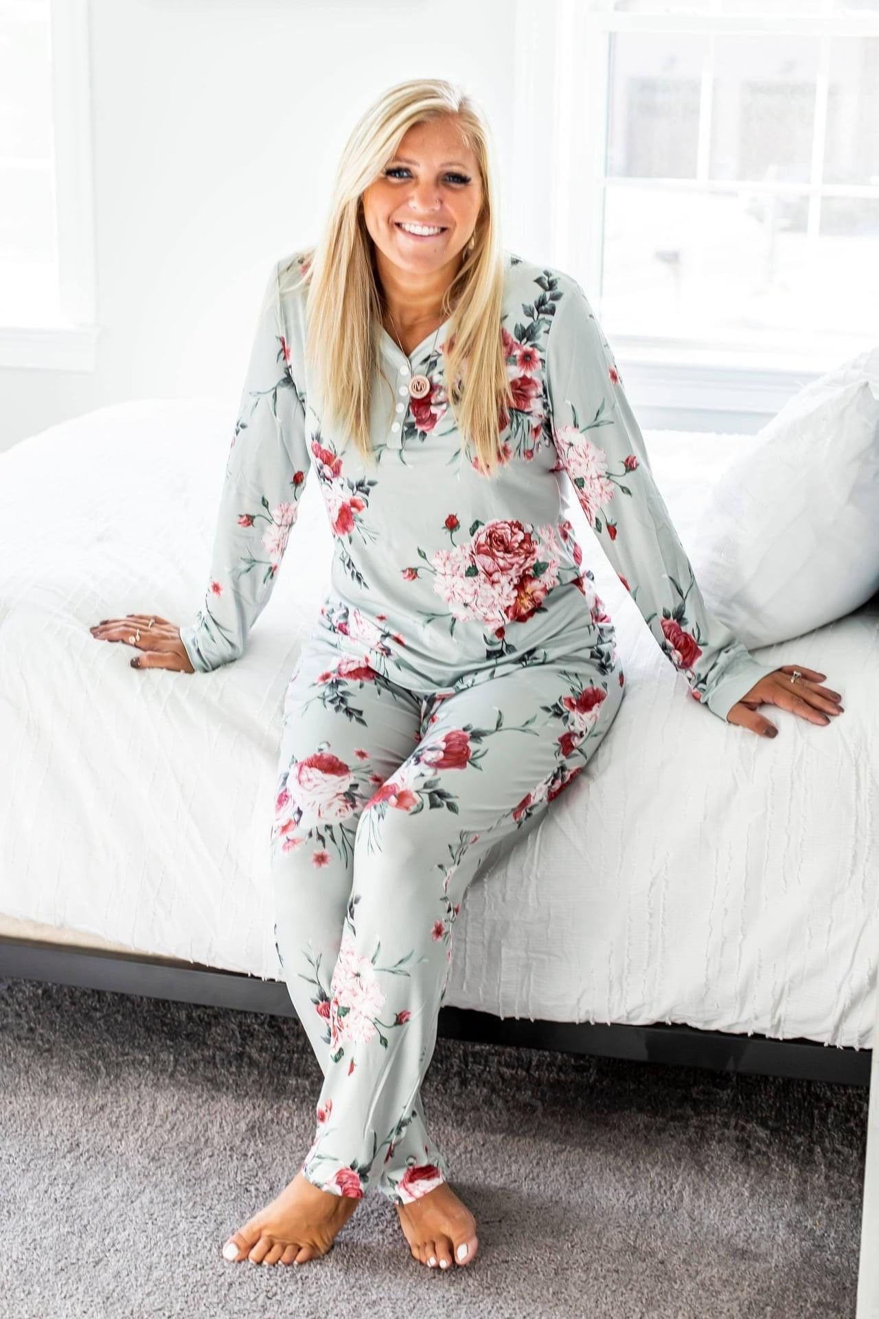 Shelly Sage Floral Loungeset