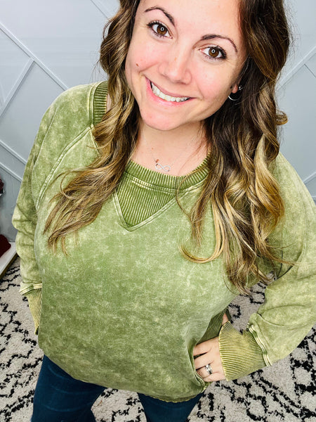 Bountiful Basic Mineral Wash Pullover