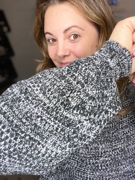 Heathered Sweater Black