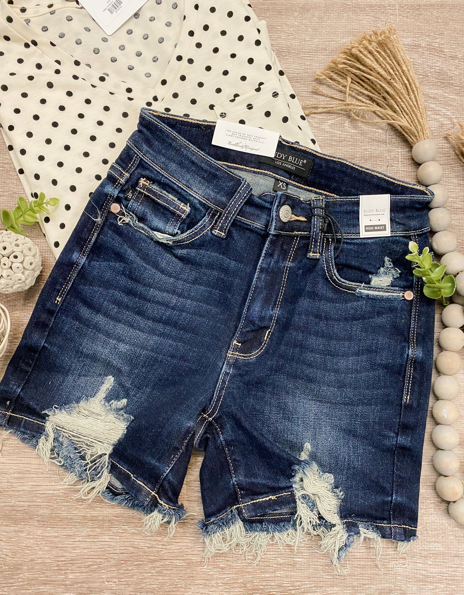 Judy Blue High Waist Destroy Shorts