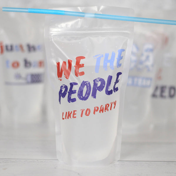 Adult Drink Pouches Patriotic