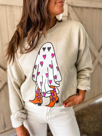 Boo In Boots Sweatshirt