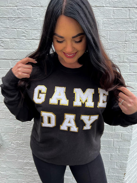 Game Day Varsity Patch Sweatshirt