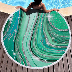 Green Agate Beach Towel