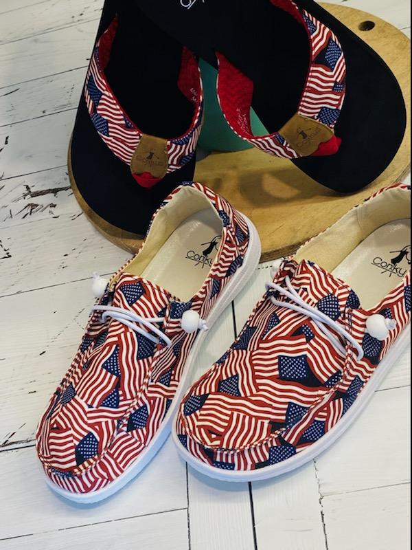 Flag Boat Shoe