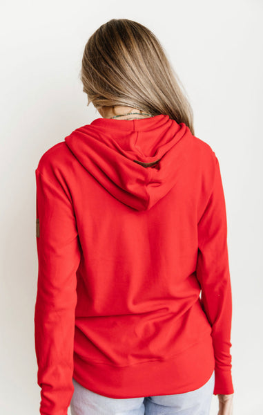 Ampersand Ave Performance Fleece Full Zip Scarlet Red