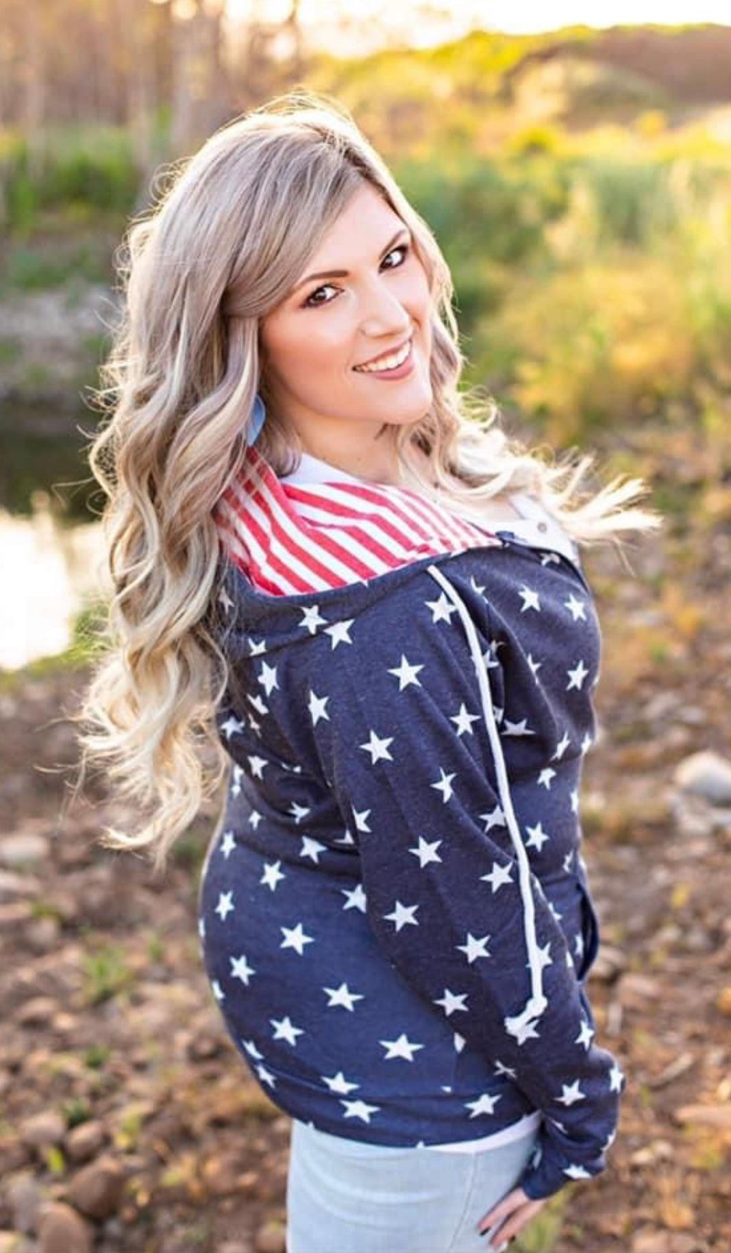 The Red White Blue Zip up