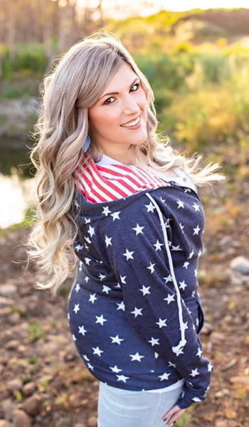 The Red White Blue Zip up
