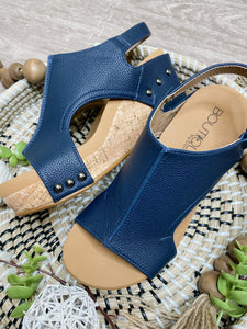 Carly Wedge in Navy