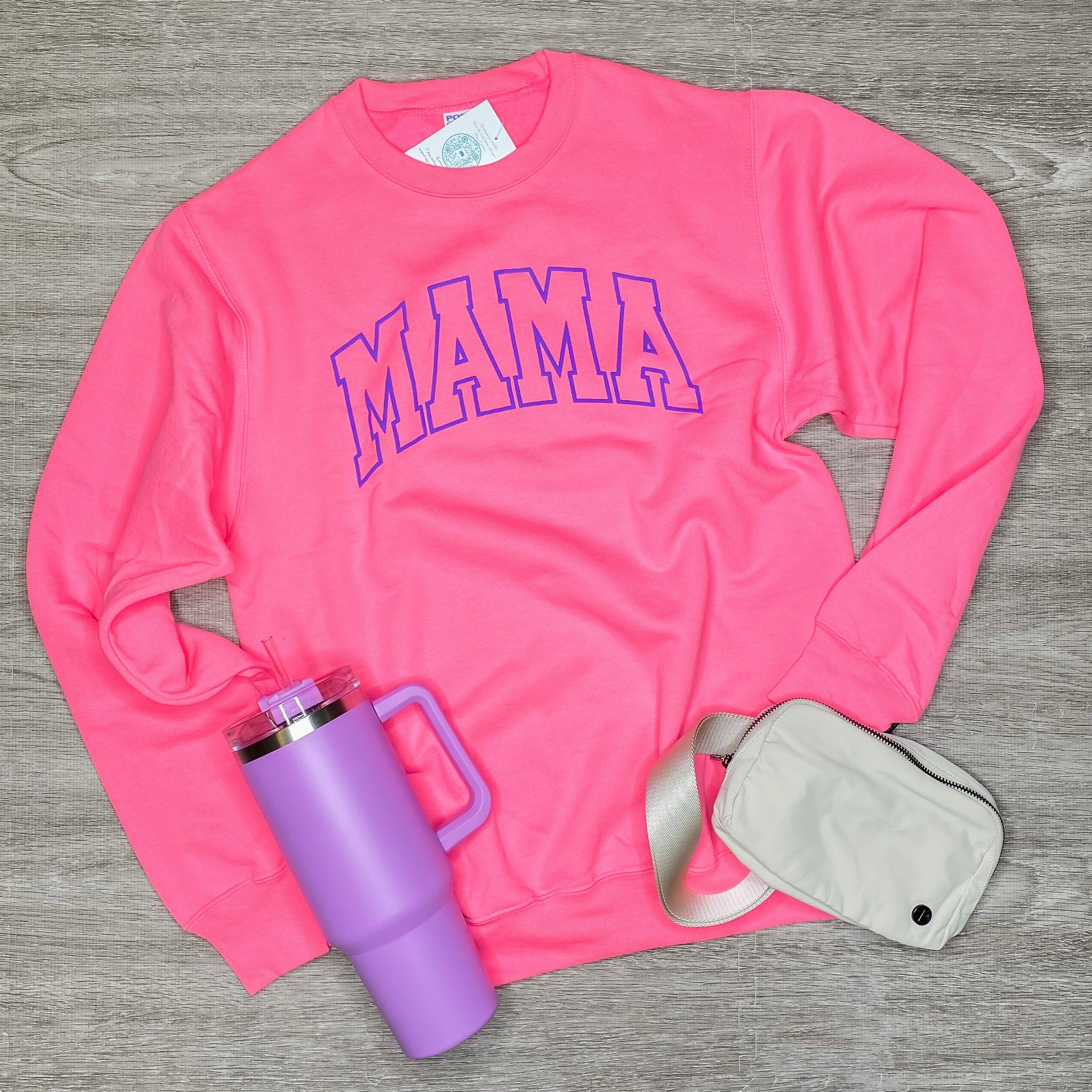 Mama Purple Puff Sweatshirt