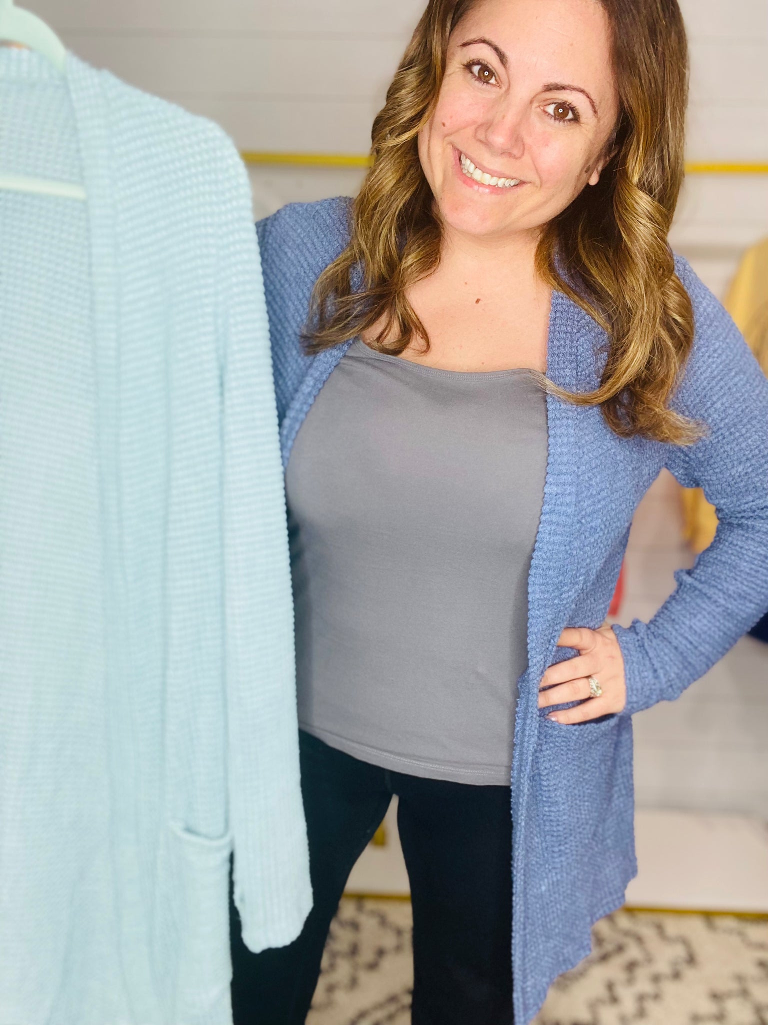 Bonnie Waffle Cardigan