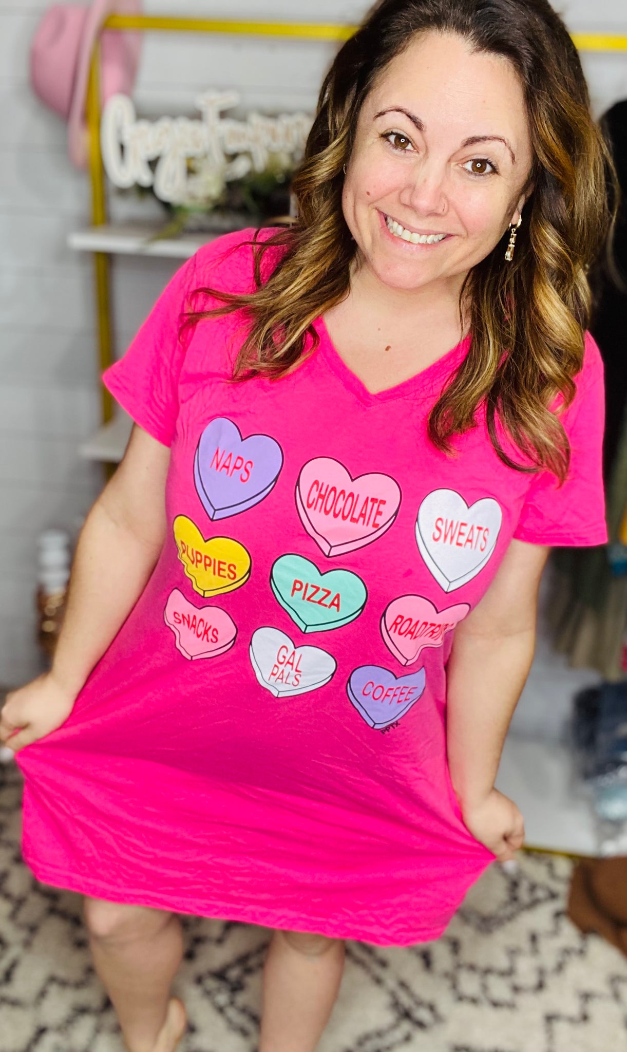 Candy Hearts Nightgown