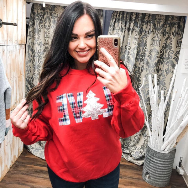 Hand Sewn Love Sweatshirt