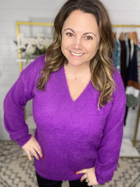 Perfectly Plum Sweater