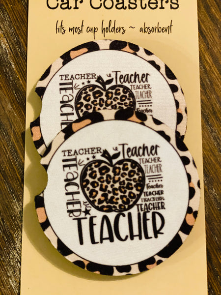 Teacher Car Coasters