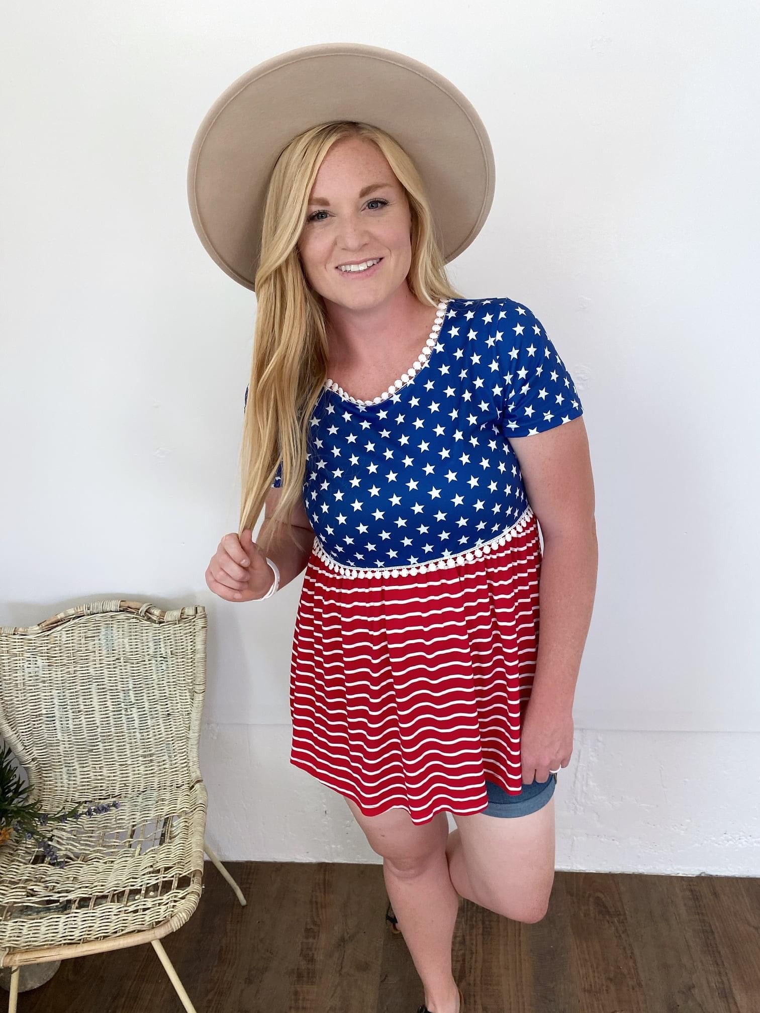 Babydoll Stars and Stripes