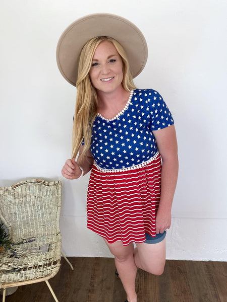 Babydoll Stars and Stripes