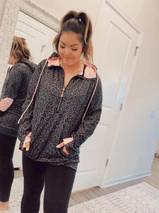Leo Pink Half Zip