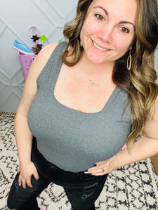 Charcoal Bodysuit