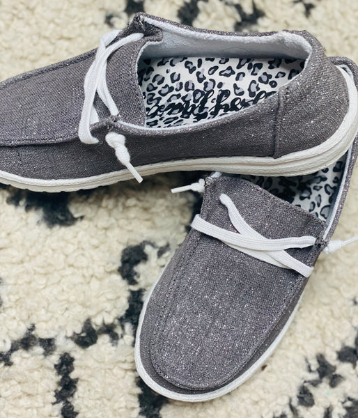 Holly Boat Shoe Shine Charcoal