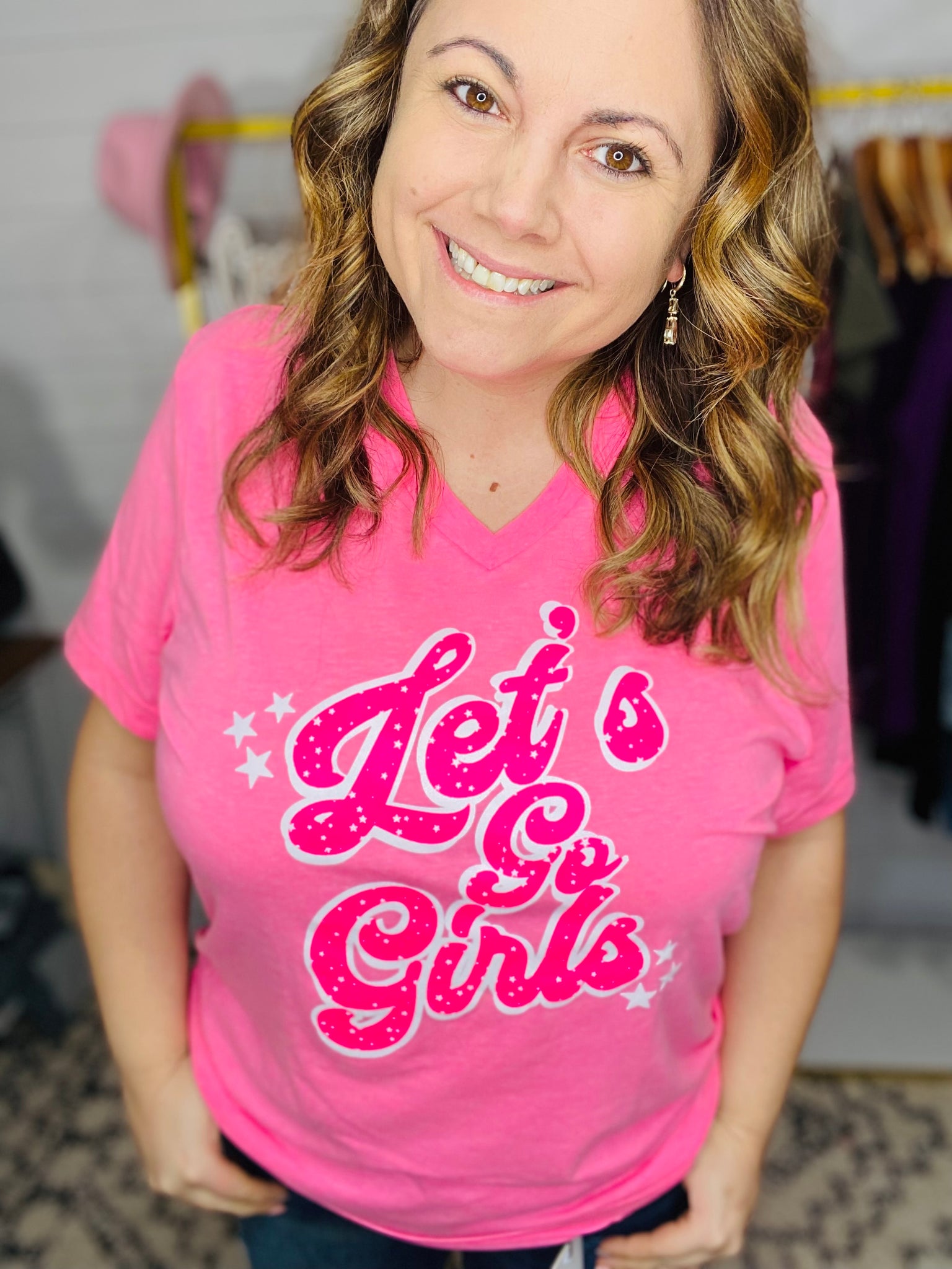 Let's Go Girls V-neck