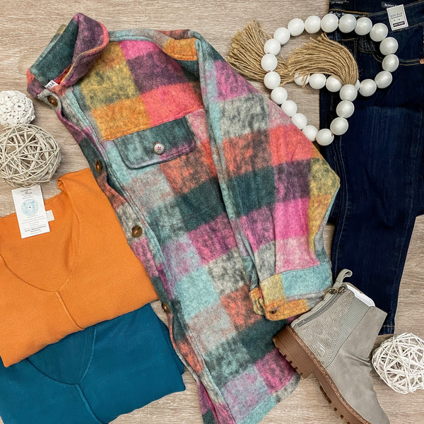 Stand Out Colors of Fall Shacket