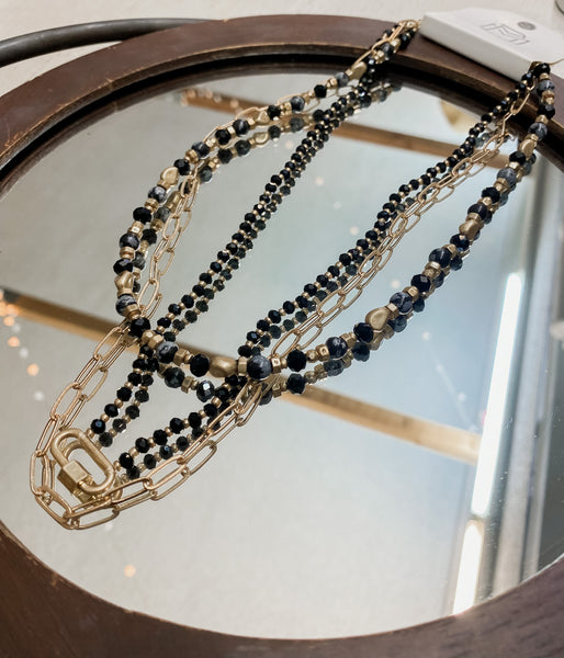 Janie Necklace- Black