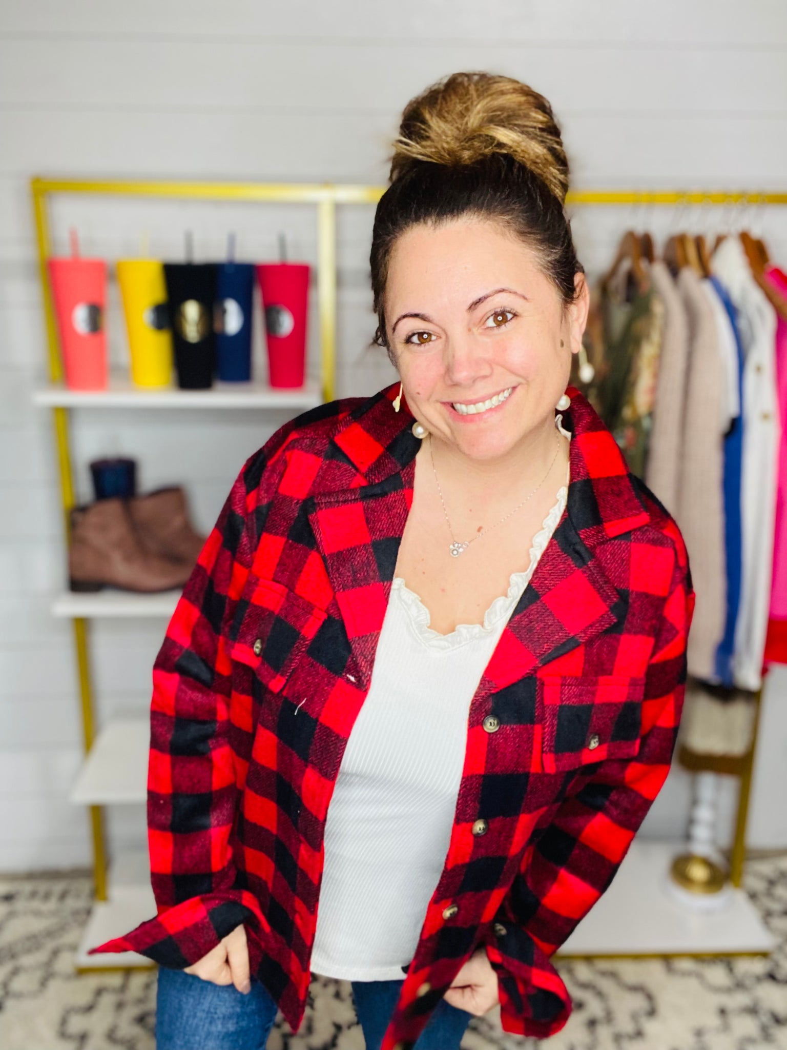 Simply Southern Plaid Shacket