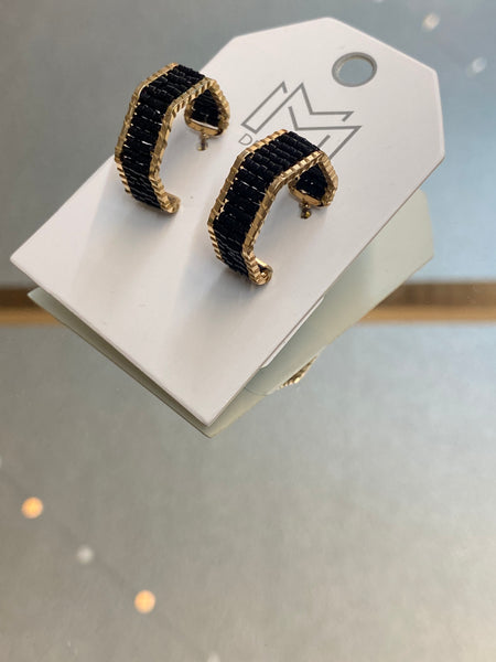 Looper Earrings- Black