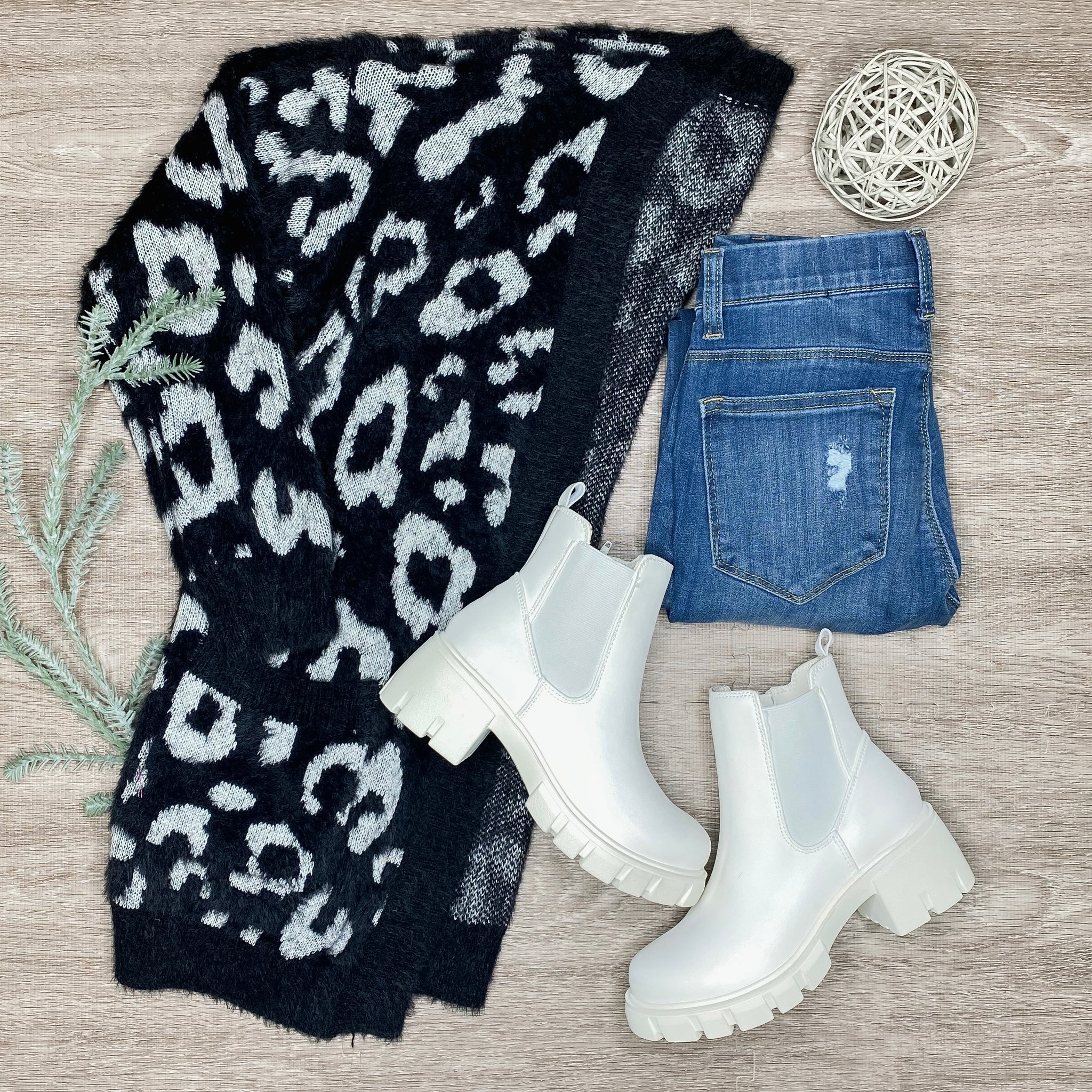 Fuzzy Leo Cardigan
